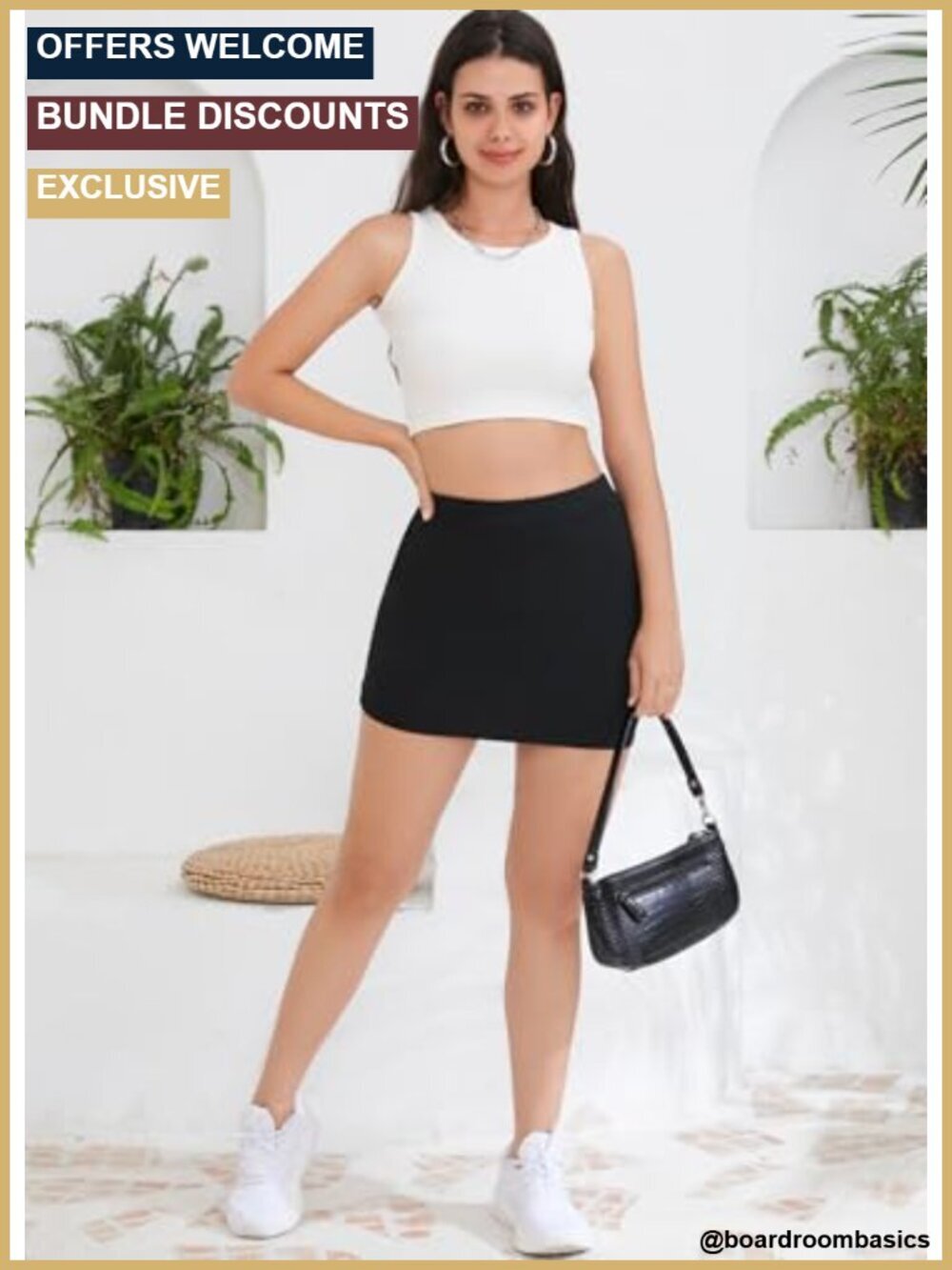Mini Skirt with Shorts Underneath Pencil Bodycon Skort Y2K Cargo - Picture 5 of 6